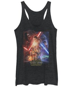 Women’s Star Wars The Force Awakens Movie Poster Racerback Tank Top