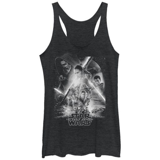 Women’s Star Wars The Force Awakens Poster Racerback Tank Top