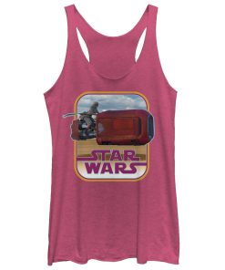 Women’s Star Wars The Force Awakens Retro Rey Speeder Racerback Tank Top
