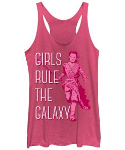 Women’s Star Wars The Force Awakens Rey Girls Rule the Galaxy Racerback Tank Top