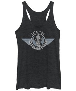 Women’s Star Wars The Force Awakens Rey Join the Resistance Racerback Tank Top