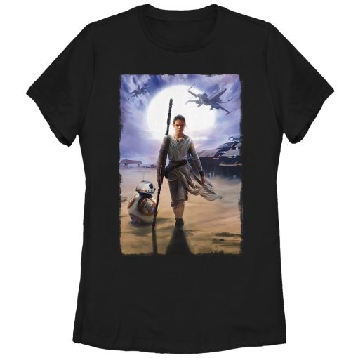 Women’s Star Wars The Force Awakens Rey on Jakku T-Shirt