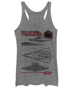 Women’s Star Wars The Force Awakens Star Destroyer Finalizer Racerback Tank Top