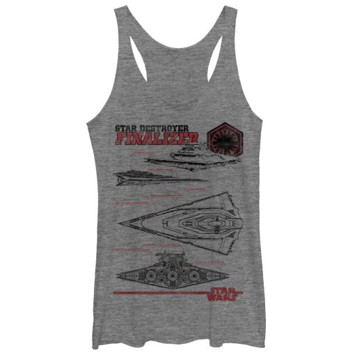 Women’s Star Wars The Force Awakens Star Destroyer Finalizer Racerback Tank Top