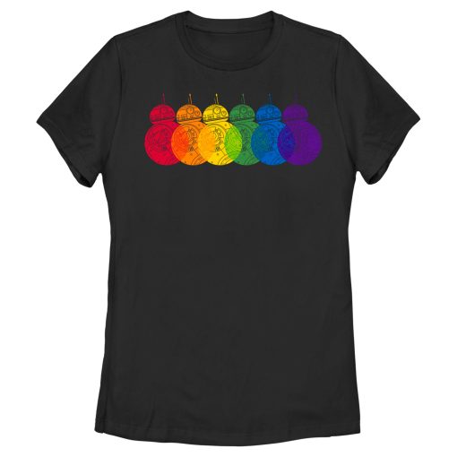 Women’s Star Wars The Last Jedi BB-8 Pride Rainbow T-Shirt