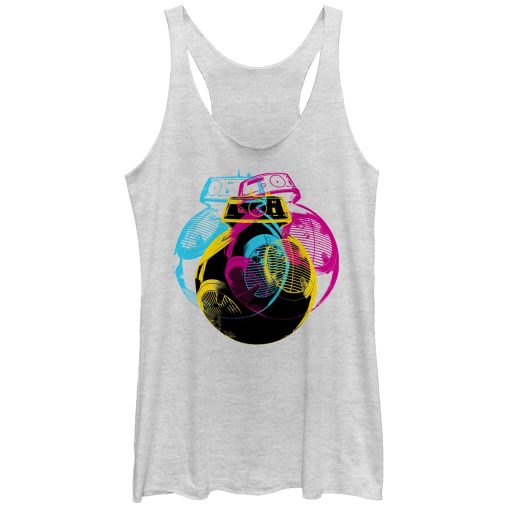 Women’s Star Wars The Last Jedi BB-9E Retro Pop Racerback Tank Top