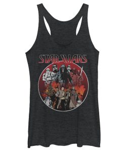 Women’s Star Wars The Last Jedi Character Circle Racerback Tank Top