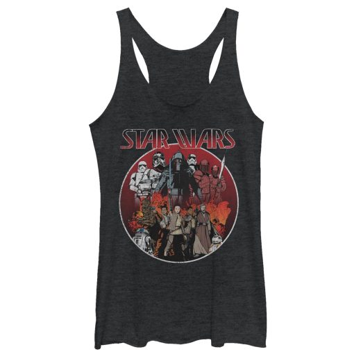 Women’s Star Wars The Last Jedi Character Circle Racerback Tank Top