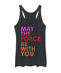 Women’s Star Wars The Last Jedi Force Be With You Racerback Tank Top