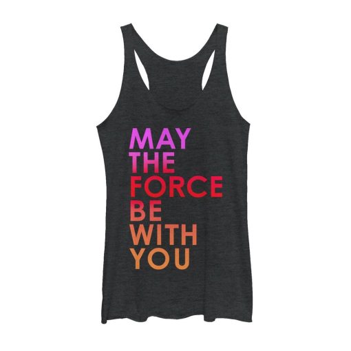 Women’s Star Wars The Last Jedi Force Be With You Racerback Tank Top