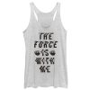 Women’s Star Wars The Last Jedi Force With Me Distort Racerback Tank Top