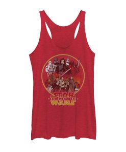 Women’s Star Wars The Last Jedi Group Circle Racerback Tank Top