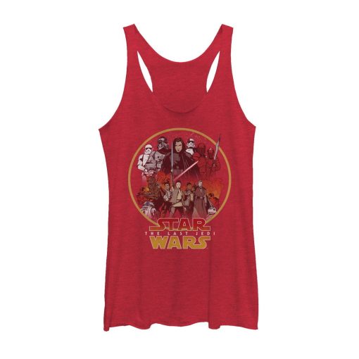 Women’s Star Wars The Last Jedi Group Circle Racerback Tank Top