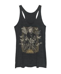 Women’s Star Wars The Last Jedi Group Frame Racerback Tank Top