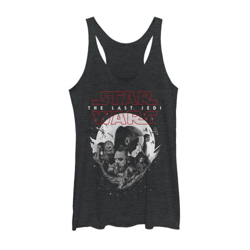 Women’s Star Wars The Last Jedi Group Planet Logo Racerback Tank Top