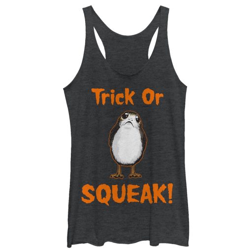 Women’s Star Wars The Last Jedi Halloween Porg Squeak Racerback Tank Top