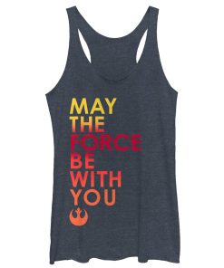 Women’s Star Wars The Last Jedi May the Force Racerback Tank Top