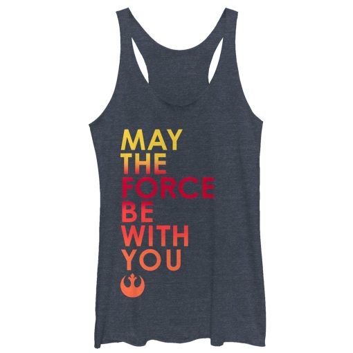 Women’s Star Wars The Last Jedi May the Force Racerback Tank Top