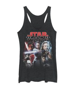 Women’s Star Wars The Last Jedi Movie Poster Style Racerback Tank Top