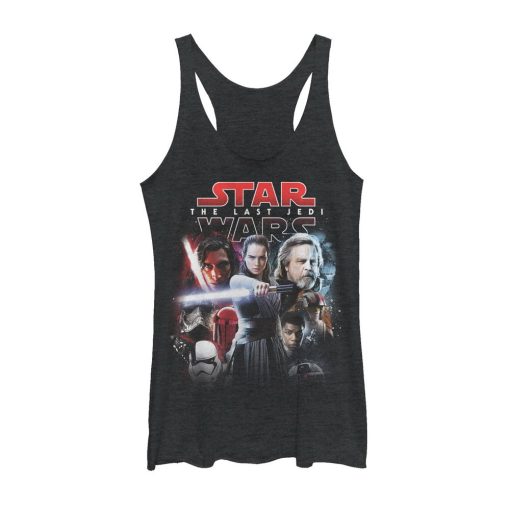 Women’s Star Wars The Last Jedi Movie Poster Style Racerback Tank Top