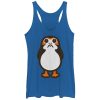 Women’s Star Wars The Last Jedi Porg Cartoon Racerback Tank Top