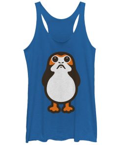 Women’s Star Wars The Last Jedi Porg Cartoon Racerback Tank Top