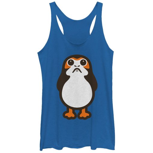 Women’s Star Wars The Last Jedi Porg Cartoon Racerback Tank Top