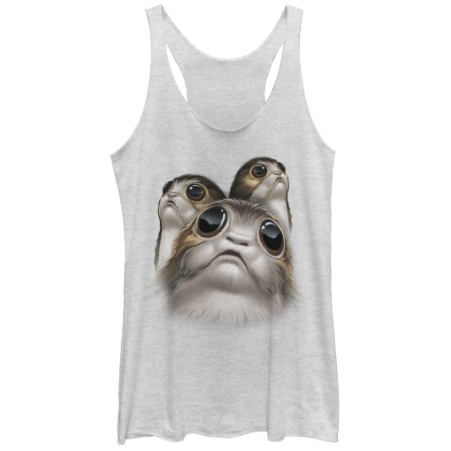 Women’s Star Wars The Last Jedi Porg Eyes Racerback Tank Top