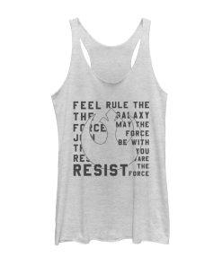 Women’s Star Wars The Last Jedi Resist Mantra Racerback Tank Top
