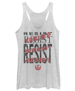 Women’s Star Wars The Last Jedi Resist Repeat Racerback Tank Top