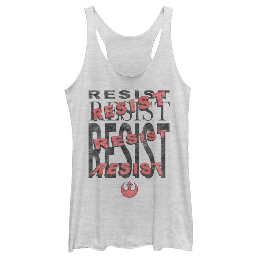 Women’s Star Wars The Last Jedi Resist Repeat Racerback Tank Top