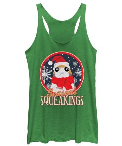 Women’s Star Wars The Last Jedi Season Squeakings Porg Racerback Tank Top