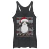 Women’s Star Wars The Last Jedi Ugly Christmas Porg Racerback Tank Top