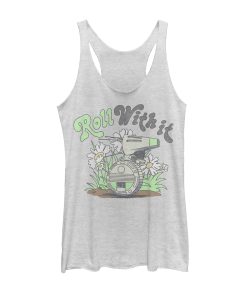 Women’s Star Wars The Rise of Skywalker D-0 Roll With It Racerback Tank Top