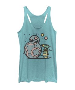 Women’s Star Wars The Rise of Skywalker Droid Cuties Racerback Tank Top