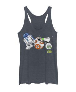 Women’s Star Wars The Rise of Skywalker Droid Party Racerback Tank Top
