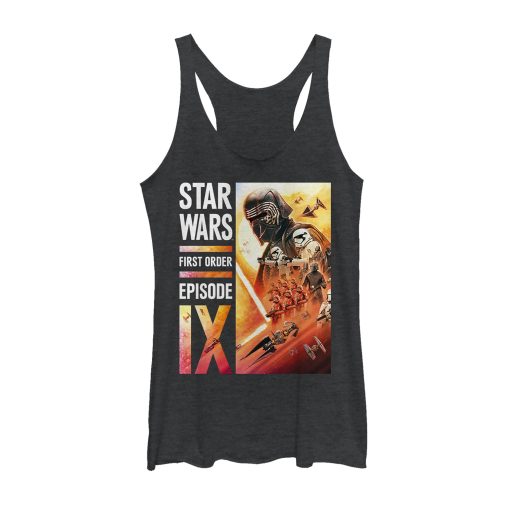 Women’s Star Wars The Rise of Skywalker First Order Glow Racerback Tank Top