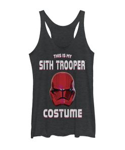 Women’s Star Wars The Rise of Skywalker Halloween Sith Trooper Costume Racerback Tank Top