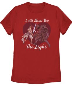 Women’s Star Wars The Rise of Skywalker Kylo Ren and Rey I Will Show You the Light T-Shirt