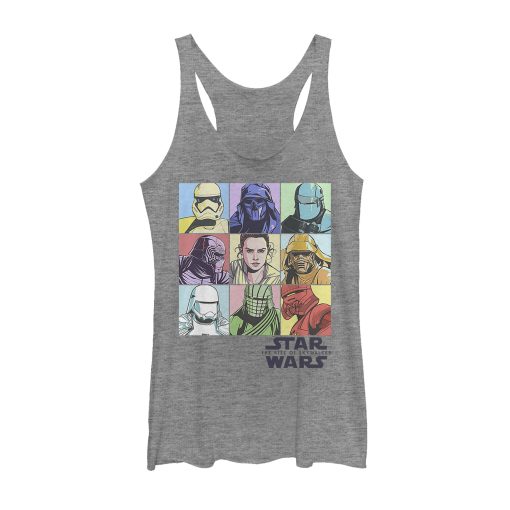 Women’s Star Wars The Rise of Skywalker Pastel Character Bingo Racerback Tank Top