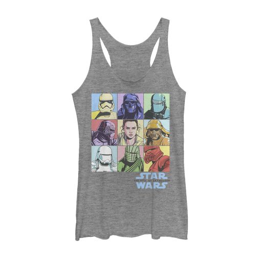 Women’s Star Wars The Rise of Skywalker Pastel Character Box Racerback Tank Top