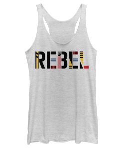 Women’s Star Wars The Rise of Skywalker Rebel Text Racerback Tank Top