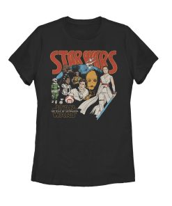 Women’s Star Wars The Rise of Skywalker Retro Collage T-Shirt