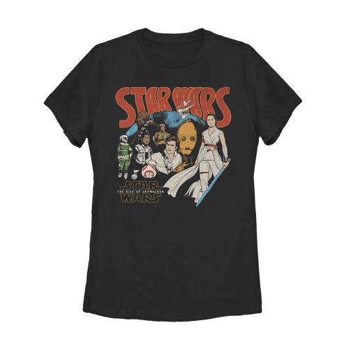 Women’s Star Wars The Rise of Skywalker Retro Collage T-Shirt