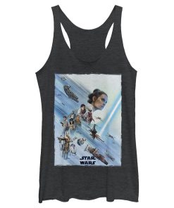 Women’s Star Wars The Rise of Skywalker Rey Poster Racerback Tank Top