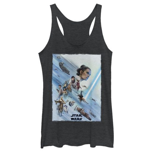 Women’s Star Wars The Rise of Skywalker Rey Poster Racerback Tank Top