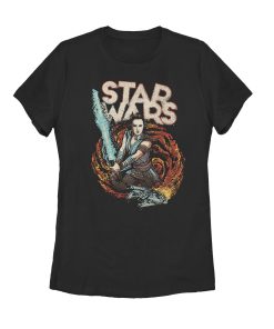 Women’s Star Wars The Rise of Skywalker Rey Retro Swirl T-Shirt