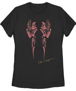 Women’s Star Wars The Rise of Skywalker Sith Trooper Inkblot T-Shirt