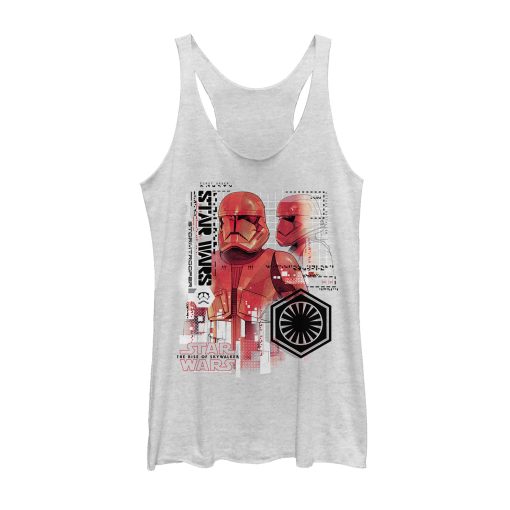 Women’s Star Wars The Rise of Skywalker Sith Trooper Schematic Villain Racerback Tank Top