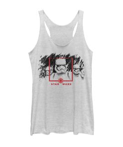 Women’s Star Wars The Rise of Skywalker Stormtrooper Smudge Racerback Tank Top